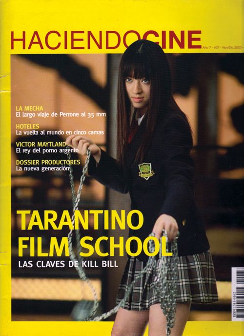 HACIENDO CINE magazine side cover Issue 37 November/December 2003