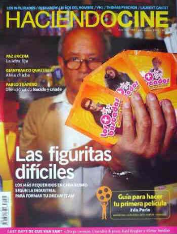 HACIENDO CINE magazine side cover Issue 64 November 2006