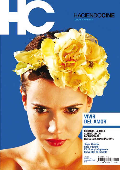 HACIENDO CINE magazine side cover Issue 85 September 2008