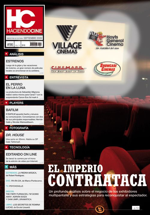 HACIENDO CINE magazine side cover Issue 96 September 2009