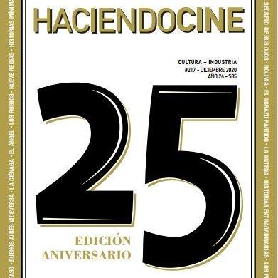 HACIENDO CINE magazine side cover Issue 217  December 2020
