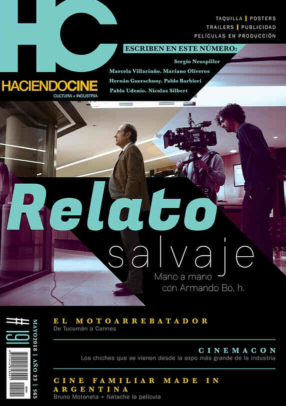 HACIENDO CINE magazine side cover Issue 191  May 2018