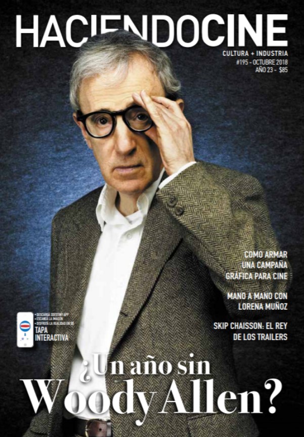 HACIENDO CINE magazine side cover Issue 195  October 2018