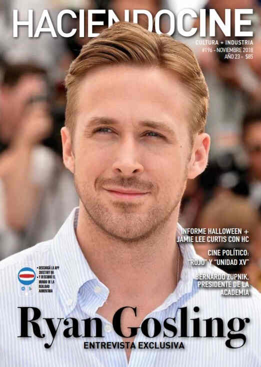 HACIENDO CINE magazine side cover Issue 196  November 2018