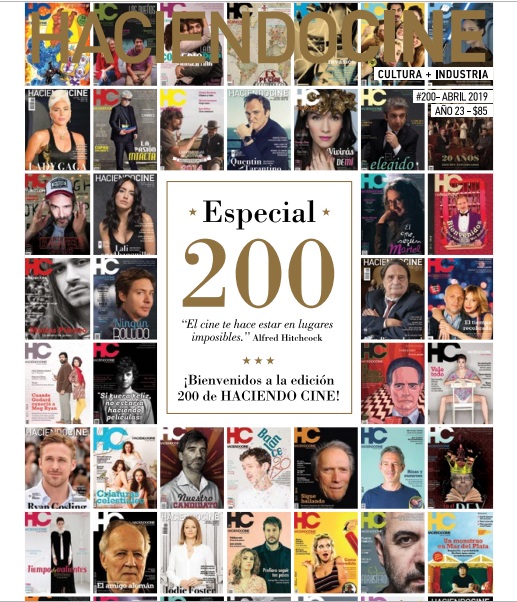 HACIENDO CINE magazine side cover Issue 200  April 2019