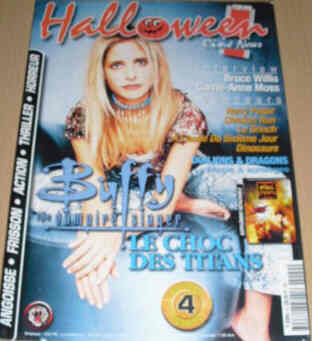 HALLOWEEN CINE NEWS magazine side cover Issue 9 December 2000