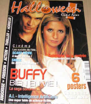 HALLOWEEN CINE NEWS magazine side cover Issue 13 September 2001