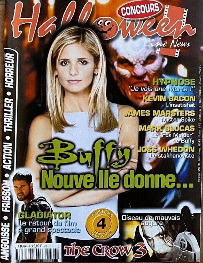 HALLOWEEN CINE NEWS magazine side cover Issue 6  March 2000