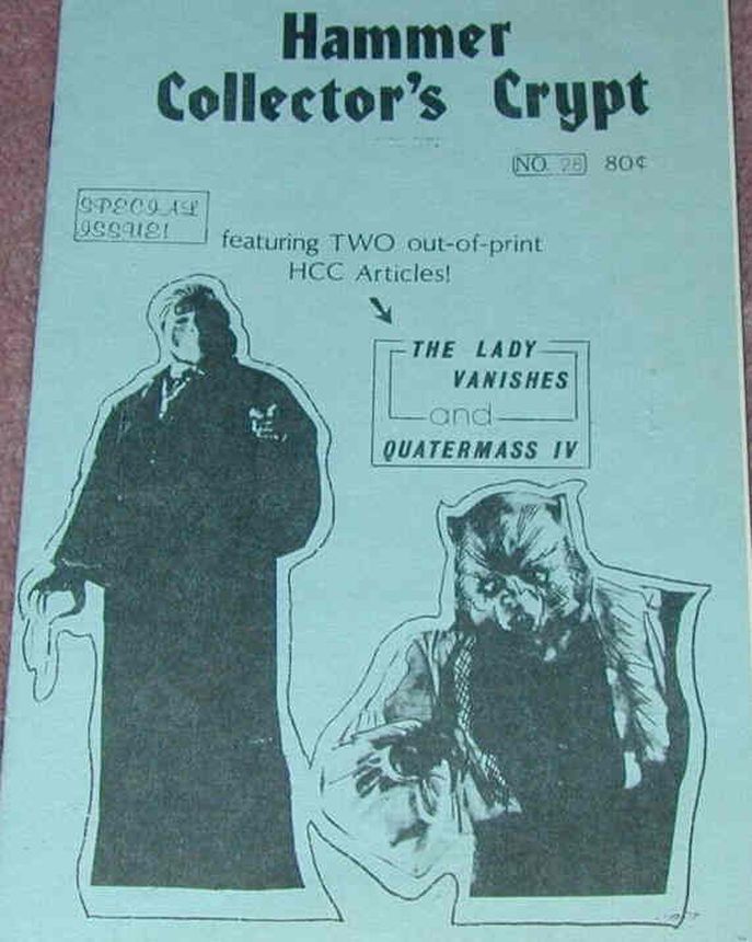 HAMMER COLLECTORS CRYPT magazine side cover Issue 28   