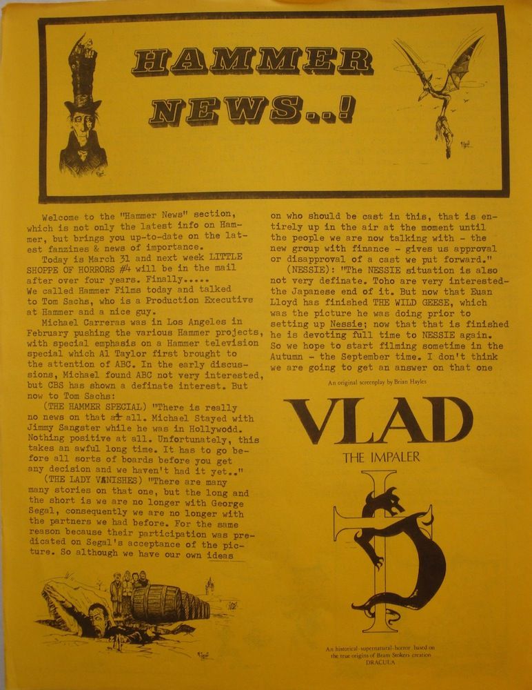 HAMMER NEWS magazine side cover  