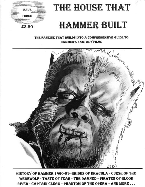 HOUSE THAT HAMMER BUILT magazine side cover Issue 3  1997
