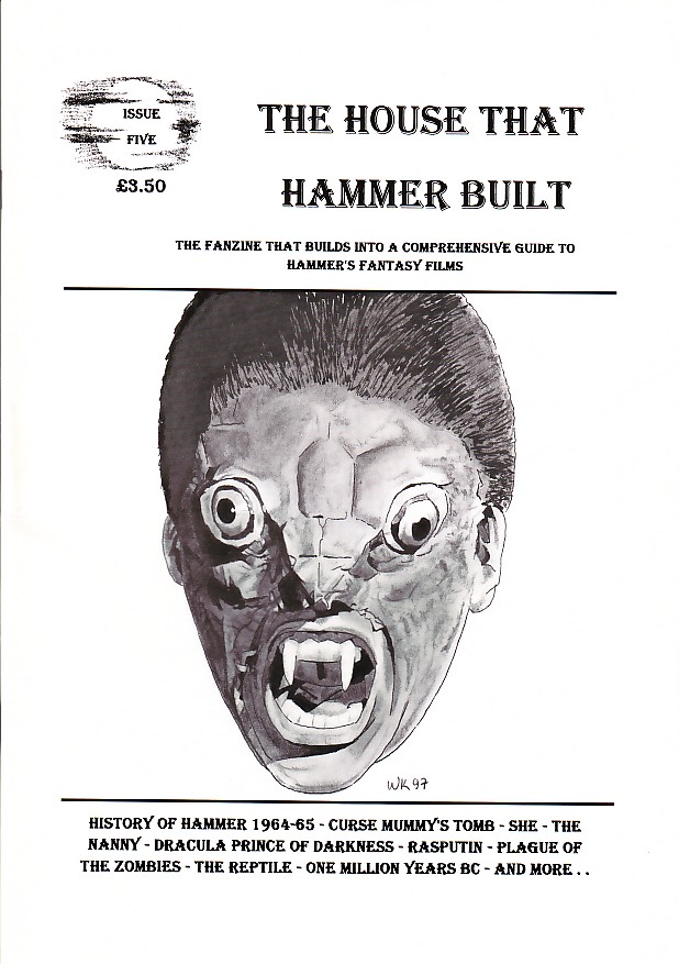 HOUSE THAT HAMMER BUILT magazine side cover Issue 5  1998