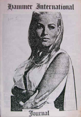 HAMMER INTERNATIONAL JOURNAL magazine side cover Issue 5  1981