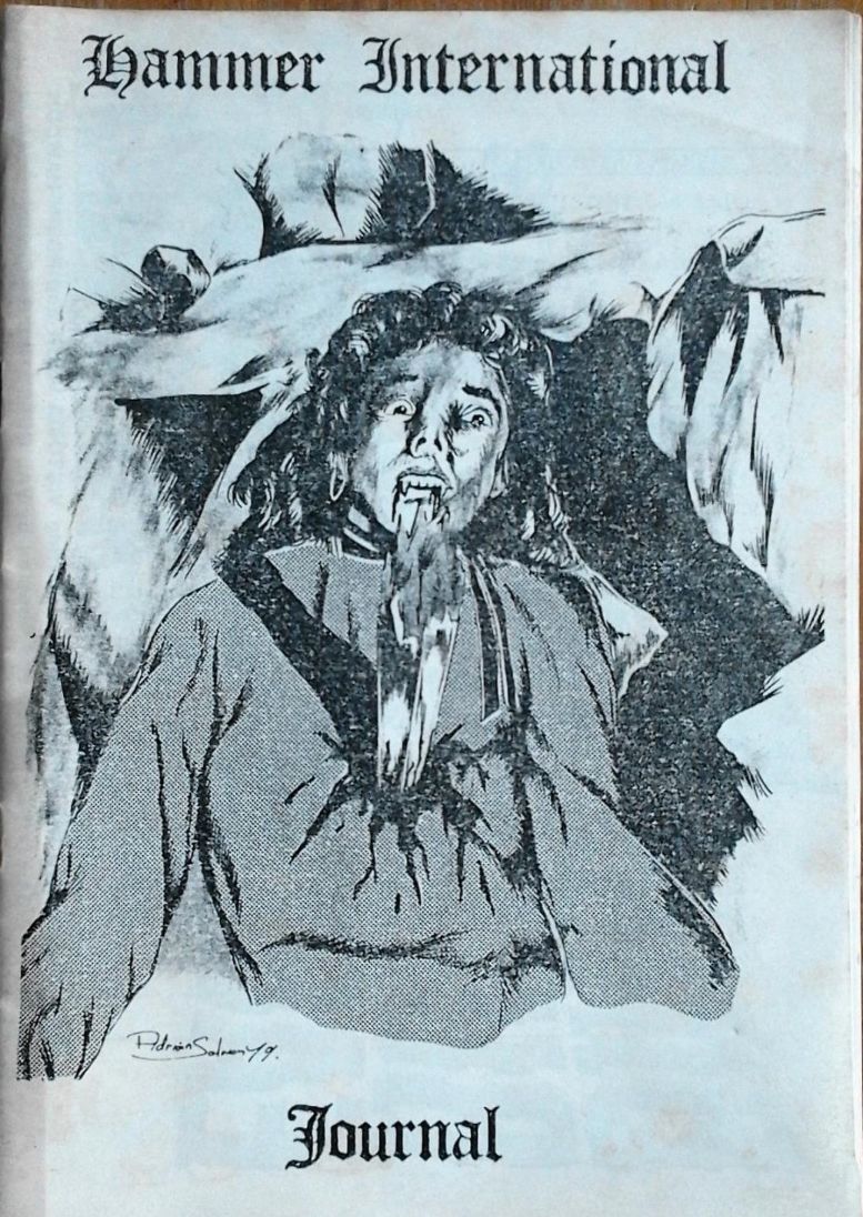 HAMMER INTERNATIONAL JOURNAL magazine side cover Issue 10  August/September 1982