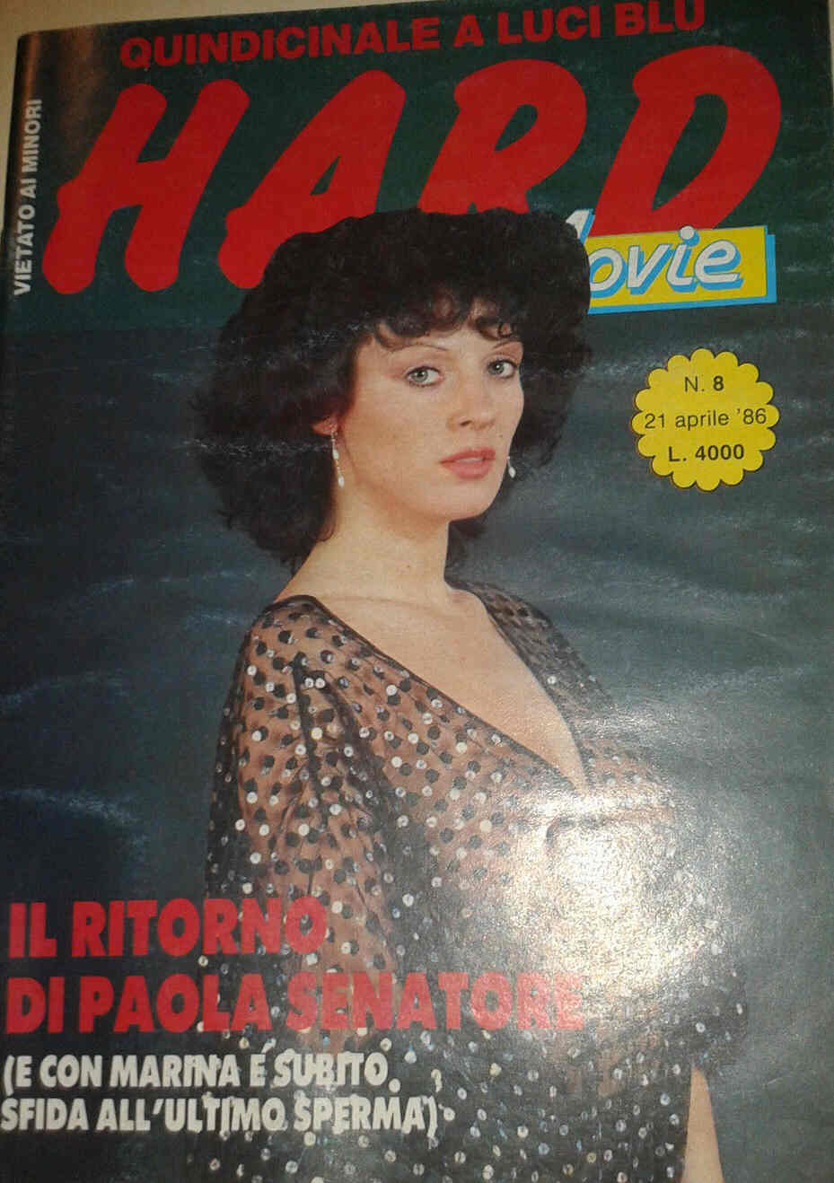 HARD MOVIE magazine side cover Issue 8 21 April 1986