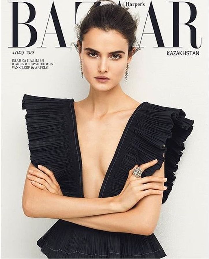 HARPERS BAZAAR KAZAKHSTAN magazine side cover  May 2019