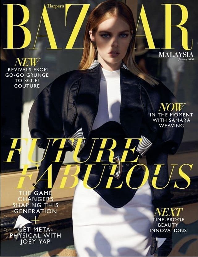 HARPERS BAZAAR MALAYSIA magazine side cover  January 2020