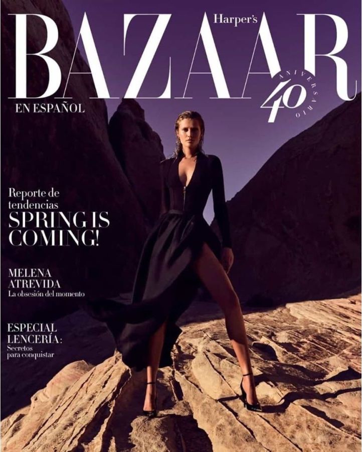 HARPERS BAZAAR MEXICO magazine side cover  February 2020