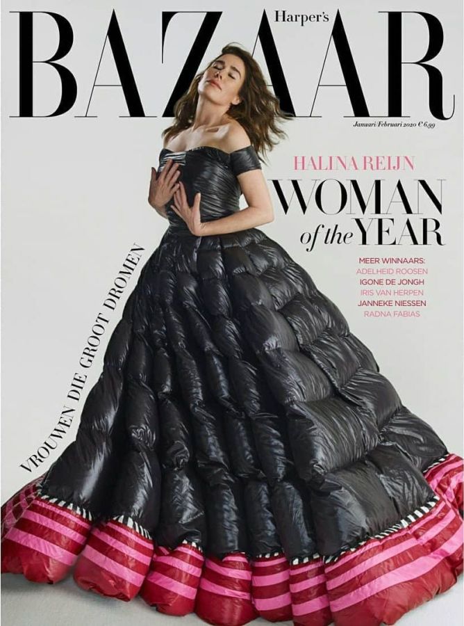 HARPERS BAZAAR NETHERLANDS magazine side cover  January/February 2020