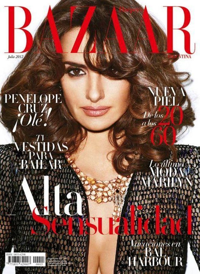 HARPERS BAZAAR ARGENTINA magazine side cover  July 2012
