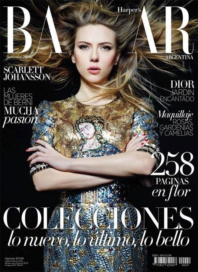HARPERS BAZAAR ARGENTINA magazine side cover  September 2013