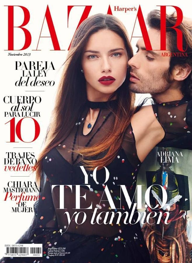 HARPERS BAZAAR ARGENTINA magazine side cover  November 2013