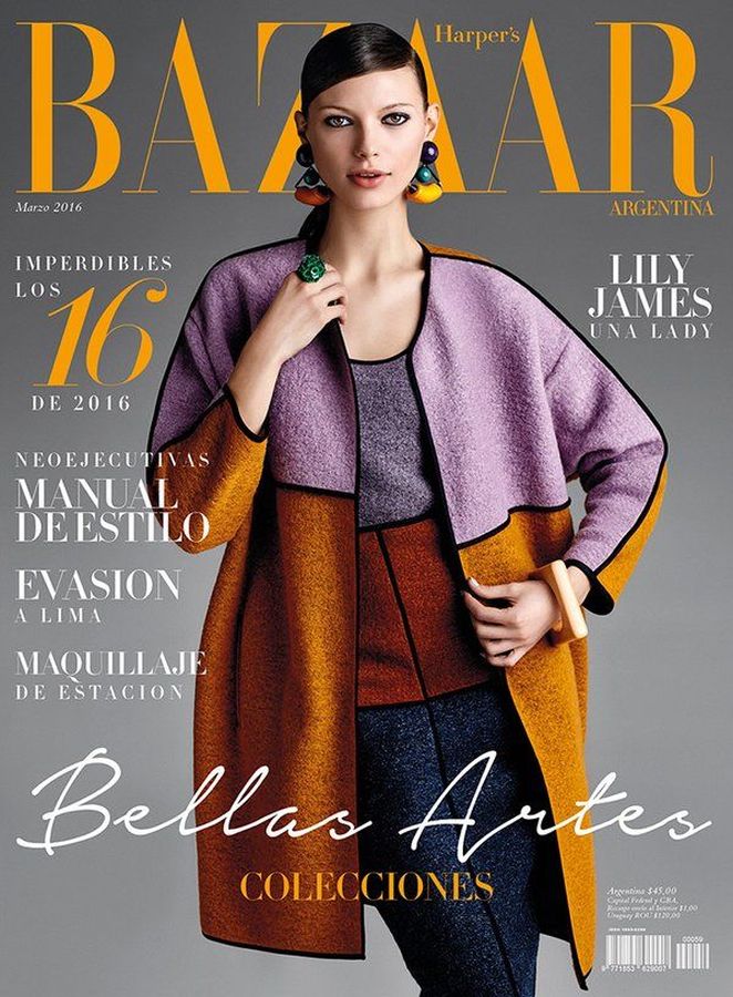 HARPERS BAZAAR ARGENTINA magazine side cover  March 2016