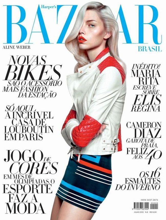 HARPERS BAZAAR BRAZIL magazine side cover  July 2012