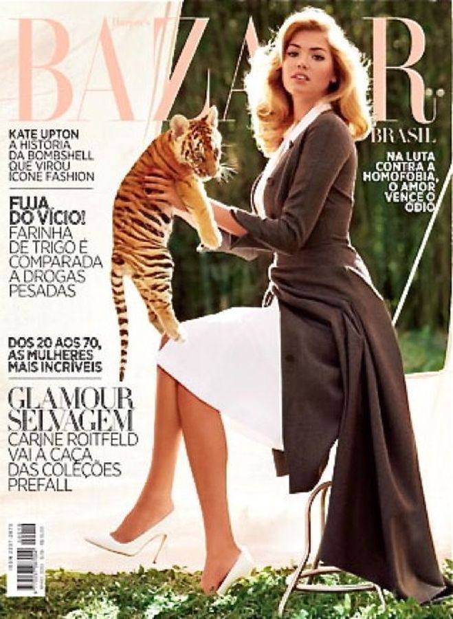 HARPERS BAZAAR BRAZIL magazine side cover  May 2013