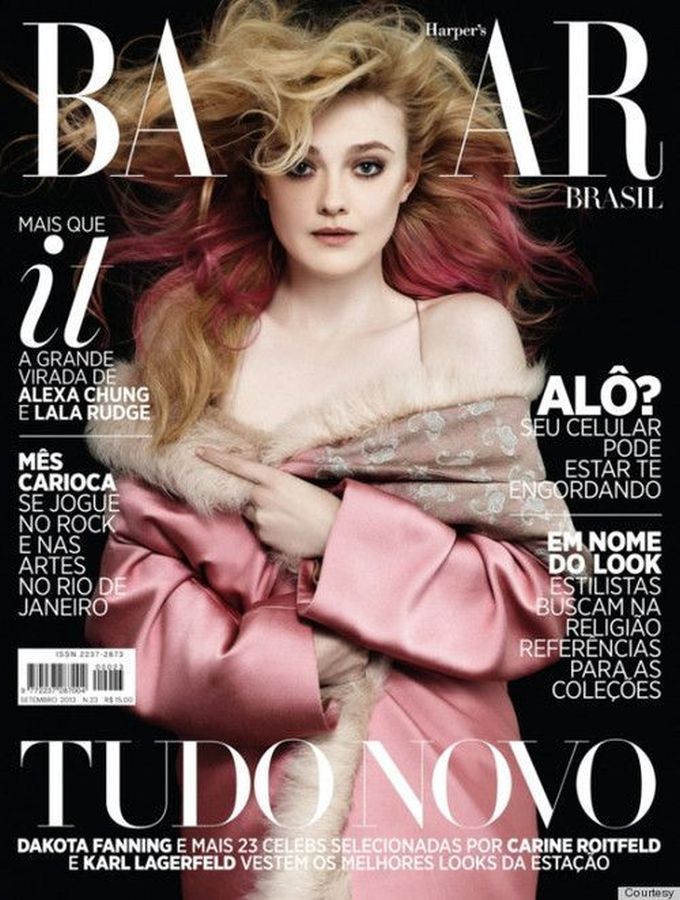 HARPERS BAZAAR BRAZIL magazine side cover  September 2013