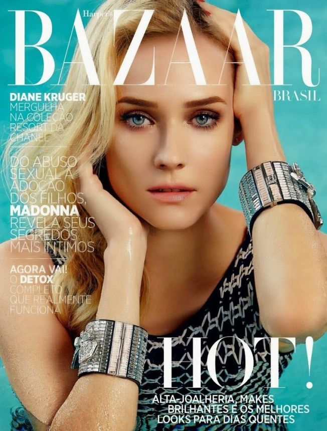 HARPERS BAZAAR BRAZIL magazine side cover  December 2013