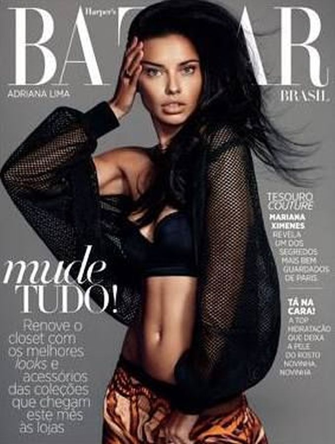 HARPERS BAZAAR BRAZIL magazine side cover  February 2014