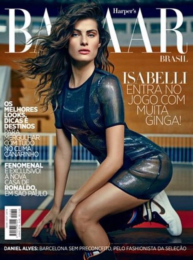 HARPERS BAZAAR BRAZIL magazine side cover  June 2014