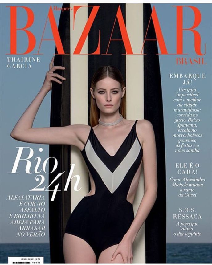 HARPERS BAZAAR BRAZIL magazine side cover  October 2015