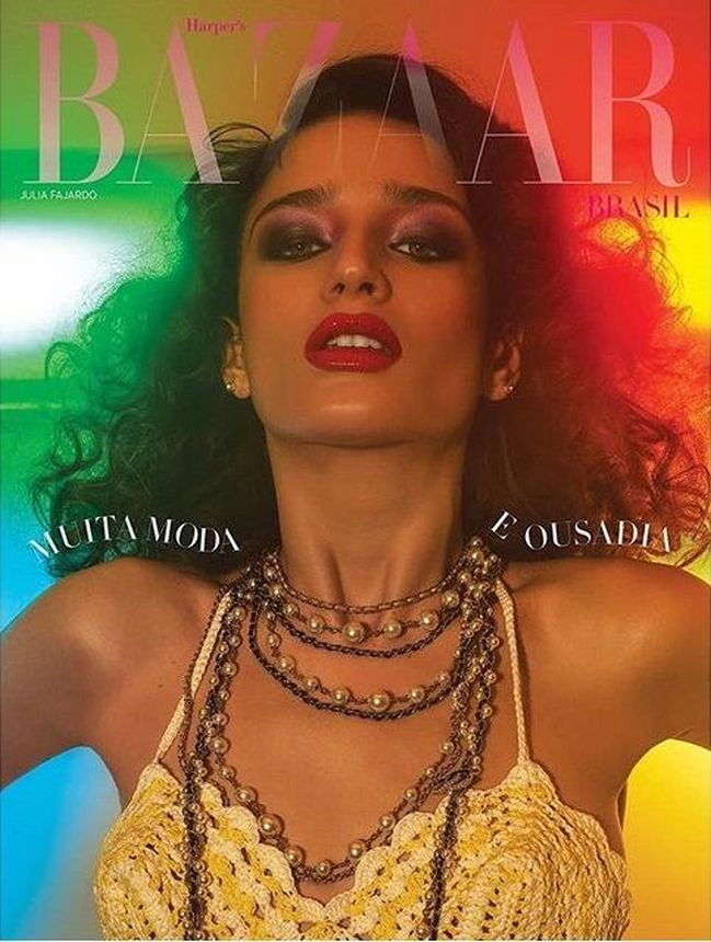 HARPERS BAZAAR BRAZIL magazine side cover  February 2019
