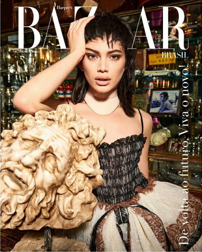 HARPERS BAZAAR BRAZIL magazine side cover  December 2020