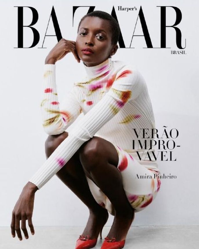 HARPERS BAZAAR BRAZIL magazine side cover  December 2024/ January 2025 