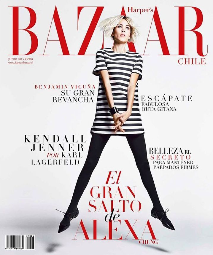 HARPERS BAZAAR CHILE magazine side cover  June 2015