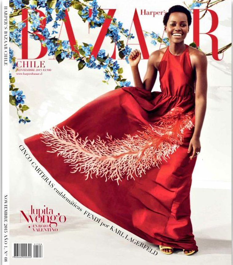 HARPERS BAZAAR CHILE magazine side cover  November 2015