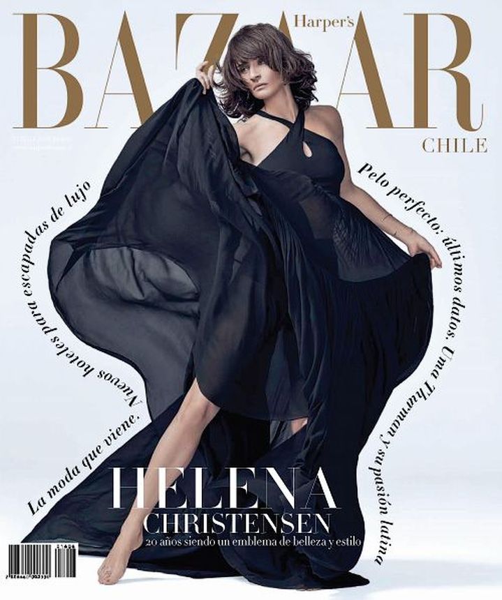 HARPERS BAZAAR CHILE magazine side cover  July 2016