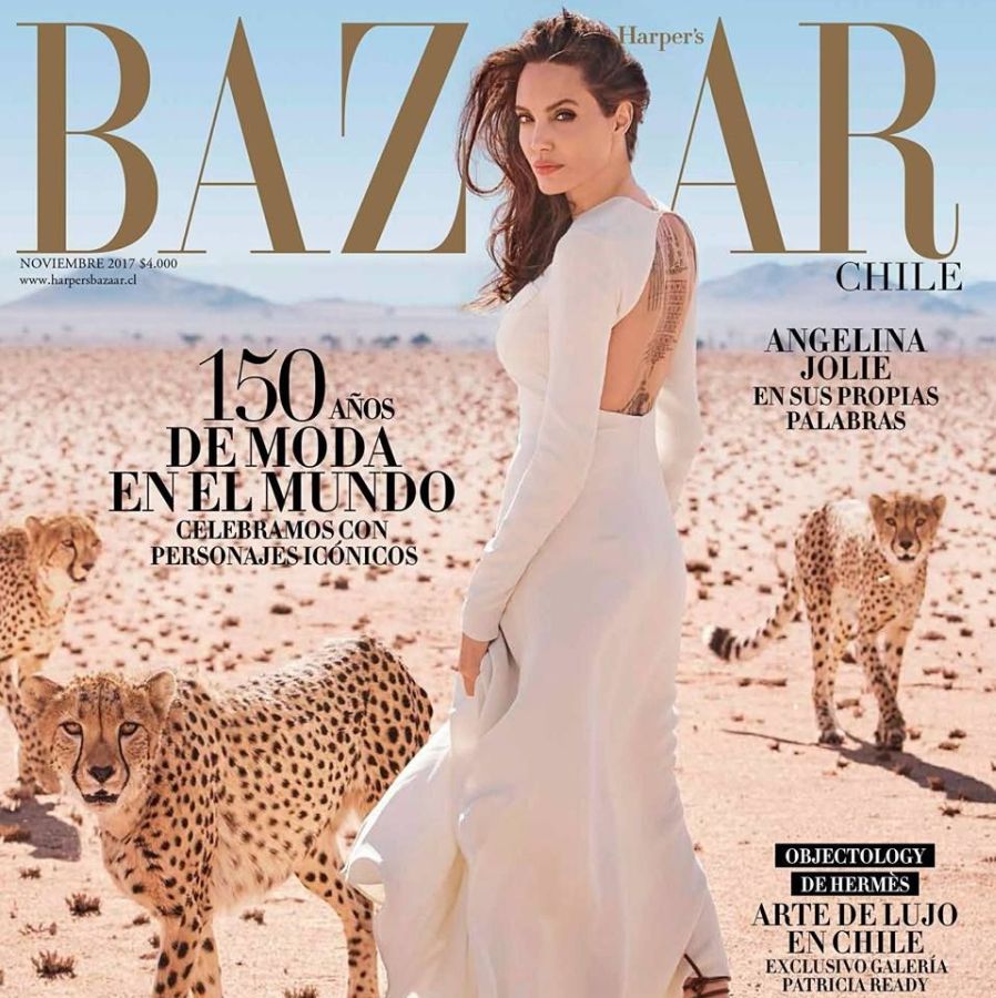HARPERS BAZAAR CHILE magazine side cover  November 2017