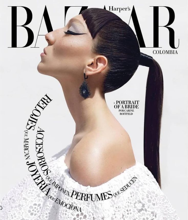 HARPERS BAZAAR COLOMBIA magazine side cover  May 2019