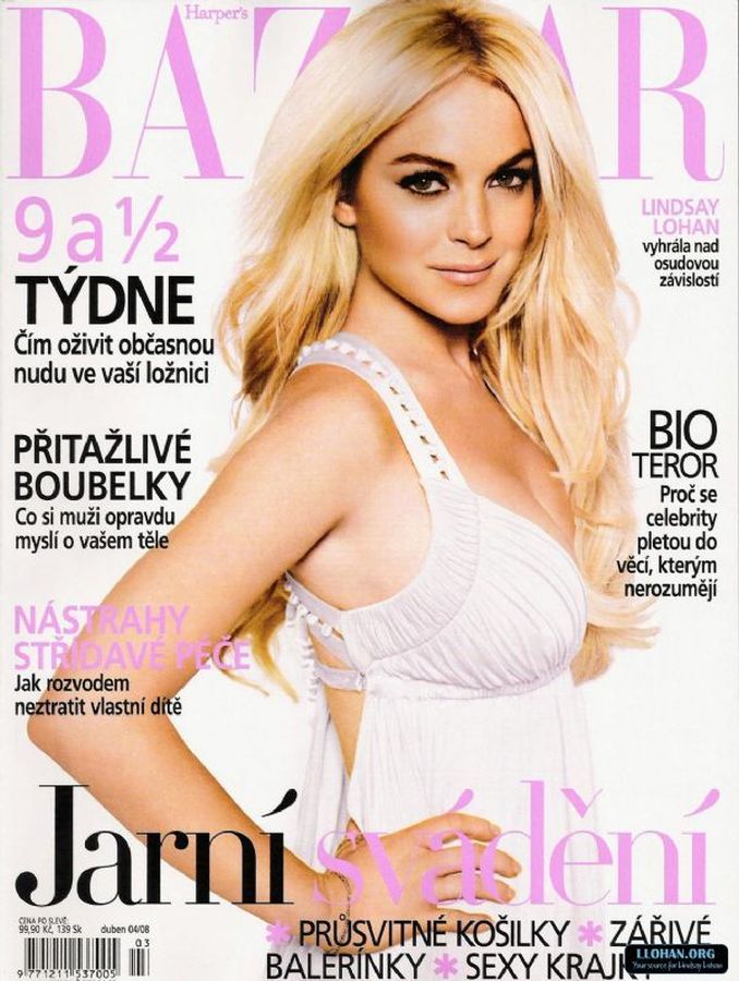 HARPERS BAZAAR CZECH REPUBLIC magazine side cover  April 2008