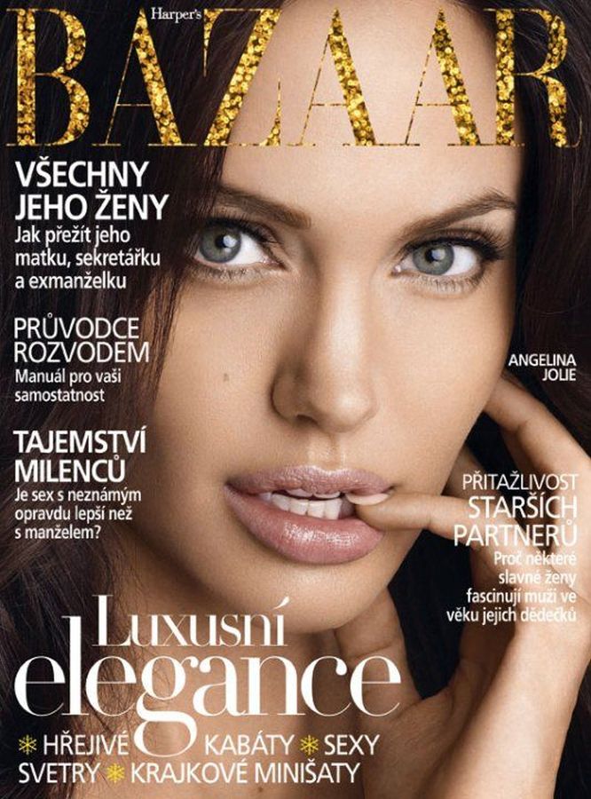 HARPERS BAZAAR CZECH REPUBLIC magazine side cover  January 2009