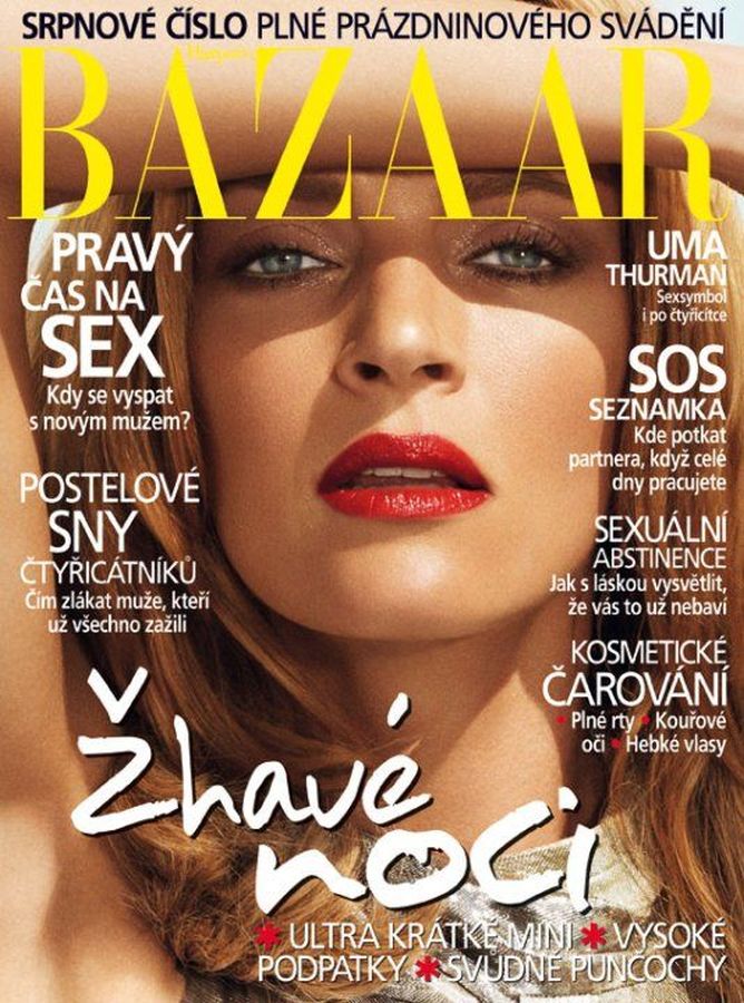 HARPERS BAZAAR CZECH REPUBLIC magazine side cover  August 2009