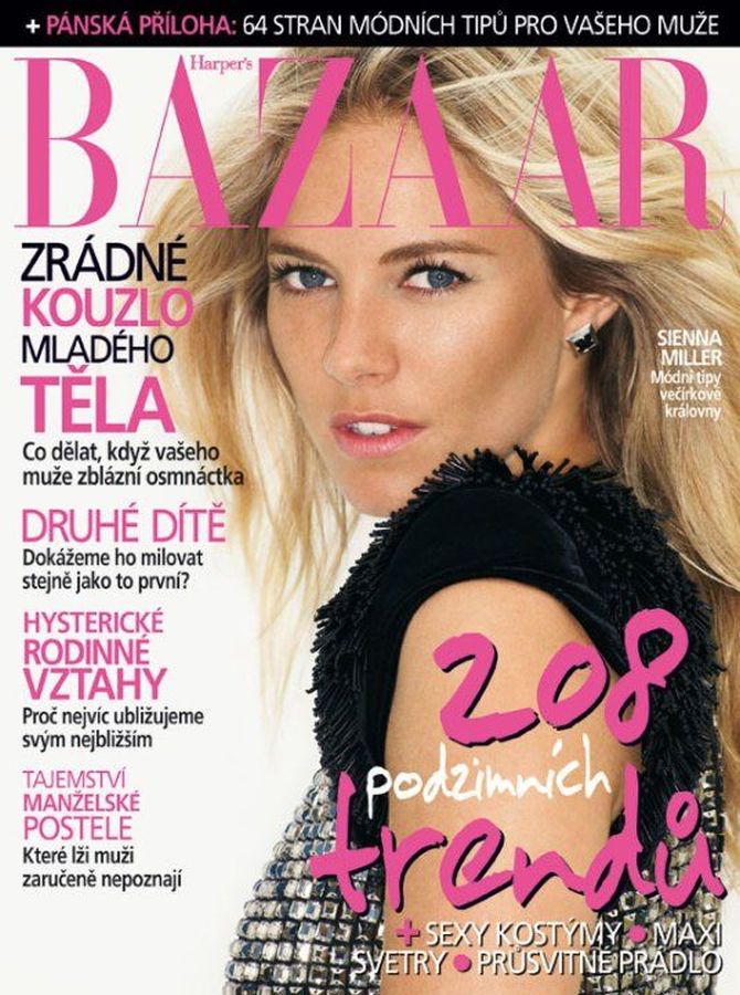 HARPERS BAZAAR CZECH REPUBLIC magazine side cover  September 2009