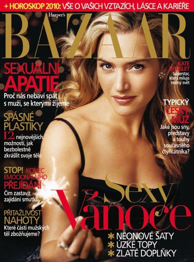 HARPERS BAZAAR CZECH REPUBLIC magazine side cover  December 2009