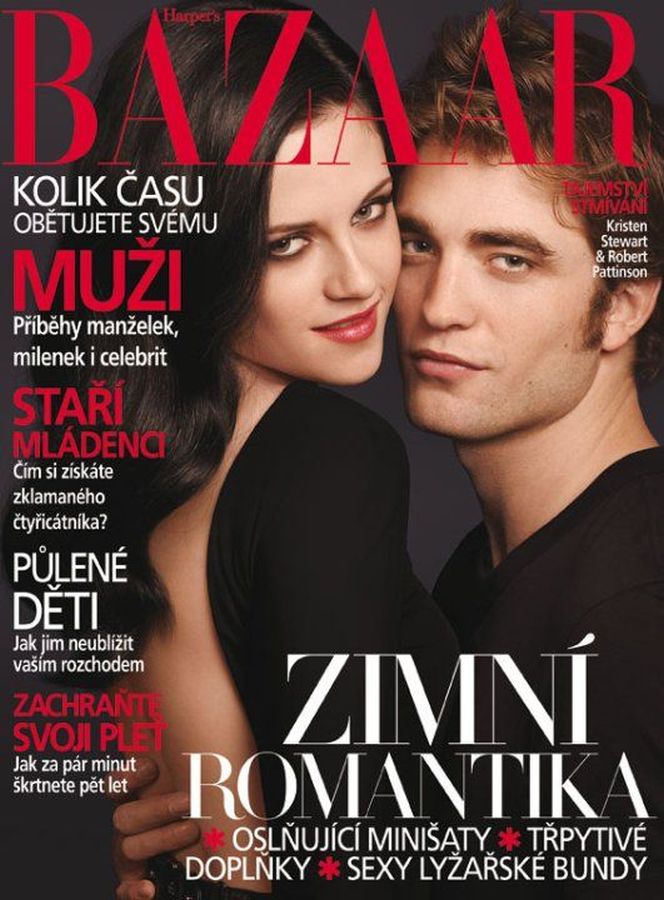 HARPERS BAZAAR CZECH REPUBLIC magazine side cover  January 2010