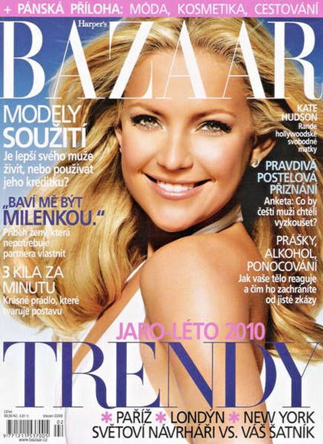 HARPERS BAZAAR CZECH REPUBLIC magazine side cover  March 2010