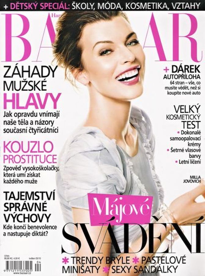 HARPERS BAZAAR CZECH REPUBLIC magazine side cover  May 2010